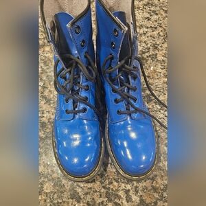 Blue Patent Leather Doc Martens 1460 women's size 11